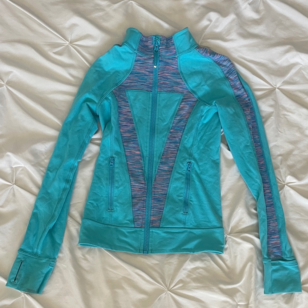 Ivivva Teal Zip-Up Jacket